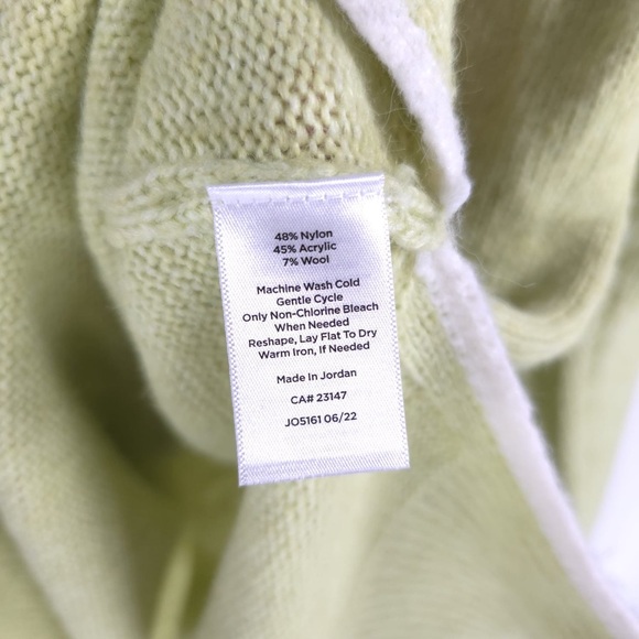 NWT TALBOTS WOOL Blend Knit Rib Crew Neck Pullover Sweater Rib Hem & Cuffs SMALL - Picture 10 of 11